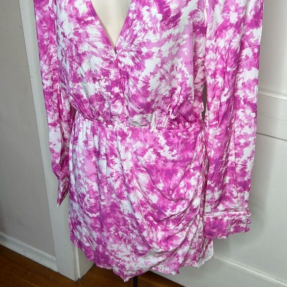 For Love & Lemons Devon Shirt Dress Pink Nwt Size Medium - Picture 4 of 10